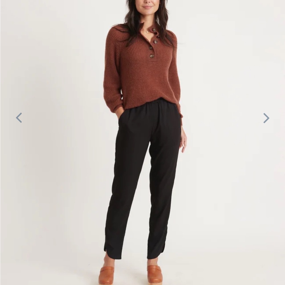 Marine Layer Black Cropped Pants